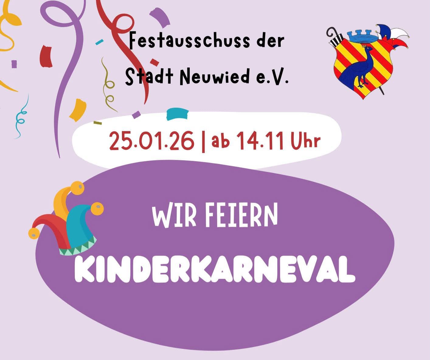 Kinderkarneval 2026 – wir feiern mit euch